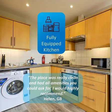 Contractor & Team Flat - 4 Separate Beds - Van Parking & 1Gb Wifi *