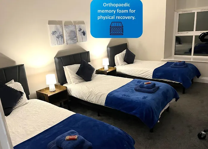 F4 Contractor & Team Flat - 4 Separate Beds - Parking & 1gb Wifi Χαρογκέιτ